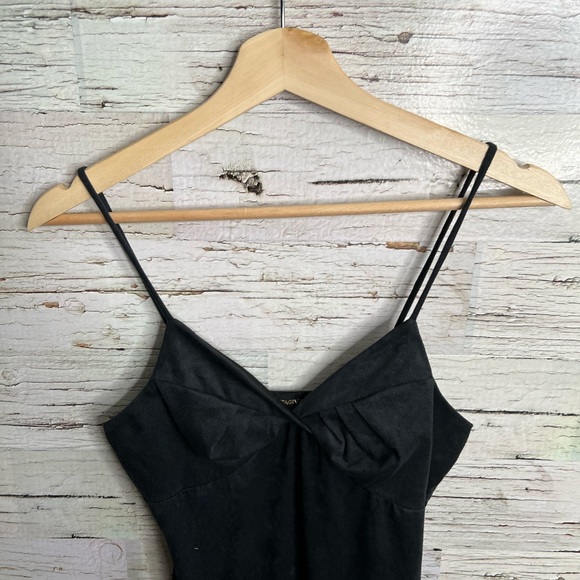 The vintage shop midi dress suede size medium - Picture 4 of 11